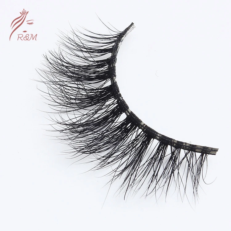 OEM Custom Order Acceptable Real Mink Fur Eyelashes with Layered Effect