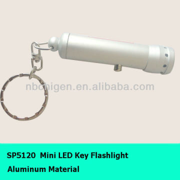 LED Flashlight Torches with Keychain Ring
