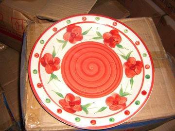 hand made ceramic plates,hand painted ceramic plates,hand painted decoration plates