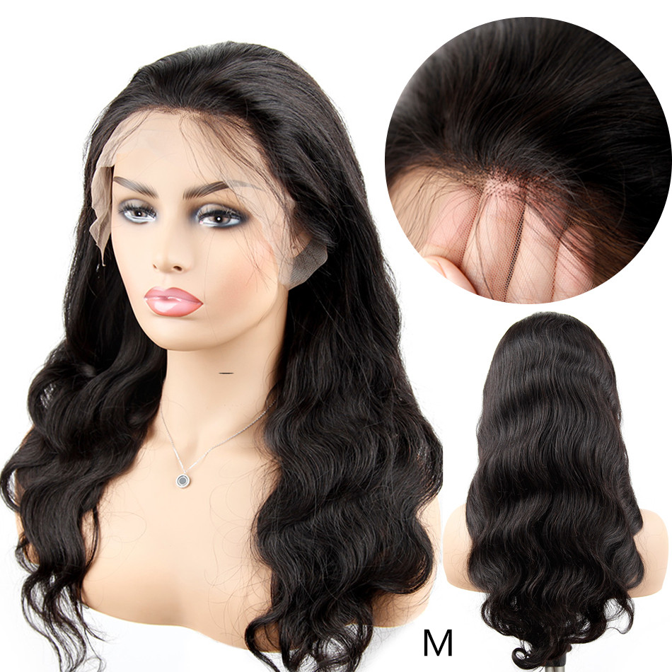 Wig Human Hair Virgin Brazilian Natural 100% Lace Front Wigs Body Wave, Transparent Ali Hair Queen Like Virgin Wigs With Frontal