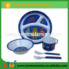 Melamine nice quality melamine dinner sets for kids