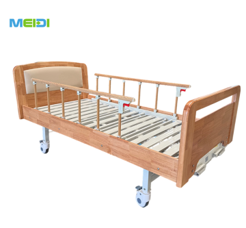 Wooden 2 Function Manual Patient Nursing Care Bed