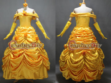 2013 Newest Custom made Belle Costume party dress cosplay costume