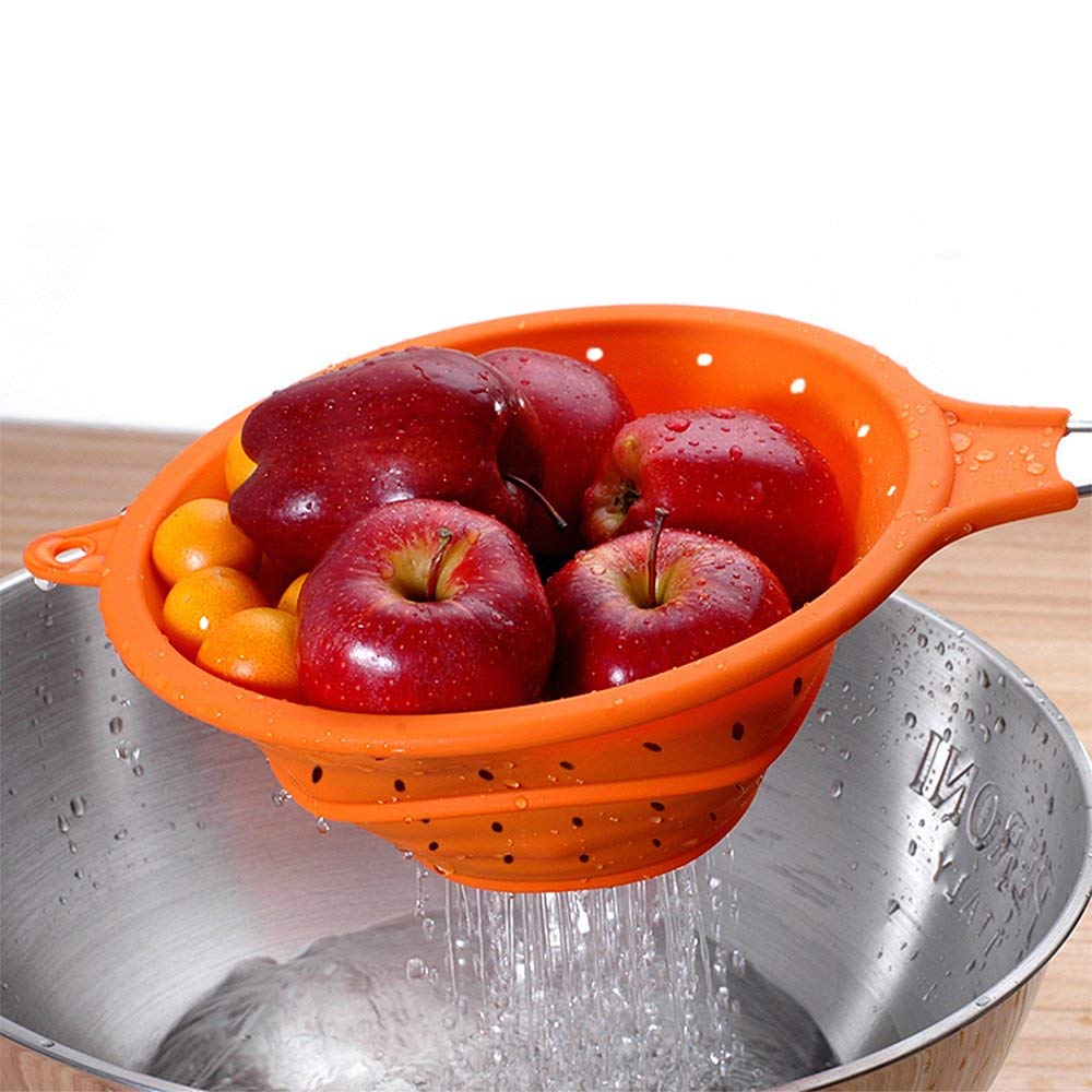 Silicone Colander Foldable Strainer Kitchen Tools