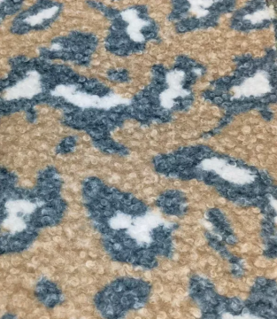 High quality polyester boucle jacquard sherpa fleece fabric