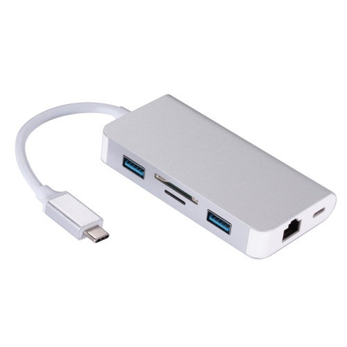 6 in 1 Multiport USB-C Hot USB C HUB With RJ45 Networks Supplier