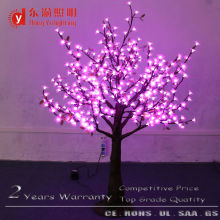 Pink light up artificial cherry tree