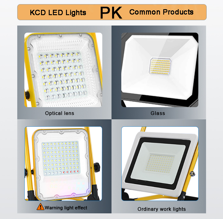 KCD High Lumen USB Charger Working Lighting with Battery Slim Flood 30W 50W 120W 144W Led Work Light Magnetic Rechargeable