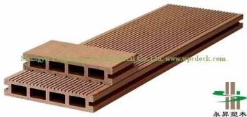 hollow plastic wood composite deck