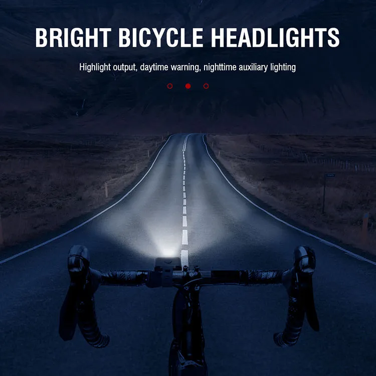 USB Rechargeable Waterproof LED Bike Light Set for Safe Night Riding