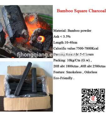 HongQiangBamboo materail Square Barbecue charcoal