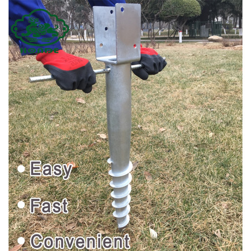 Ground Screw With Flange For Construction Foundations