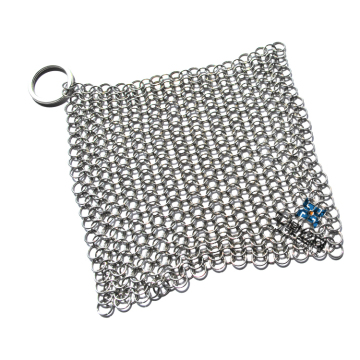 Stainless Steel Ring Mesh Chain Mail Scrubber