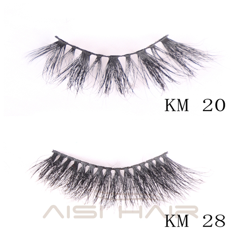 OEM & ODM Available Free Sample 100% Natural Material Hand-made Mink Eye Lashes Private Label 25 mm 3D Eyelashes