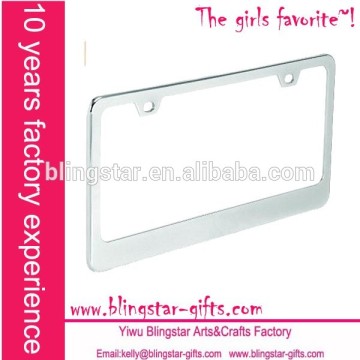 blank US stainless steel license plate frame