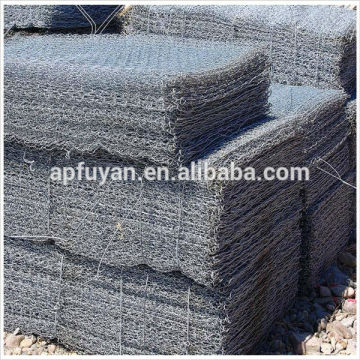 PVC coated Woven Gabion mesh for Retaining wall structures