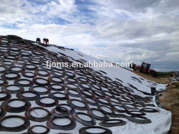 UV-stabilized oxygen barrier silage covering film