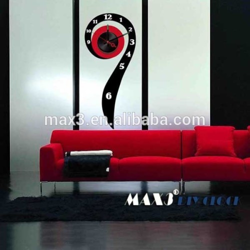 Original brand Wall Art Clock special 9 shape DIY Wall Clocks sticker wedding gifts
