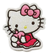 Hello Kitty Υφαντά κεντήματα σιδήρου σε μπαλώματα