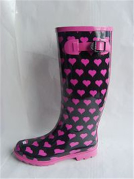 Colorful Lady Rain Boots Rubber
