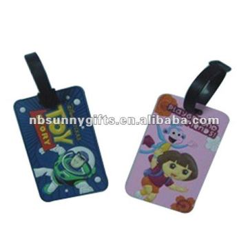 Cartoon animal rubber pvc Baggage Card