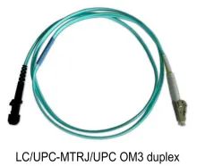 3 Meter LC/Upc-MTRJ/Upc Om3 Duplex Fiber Optic Patch Cord