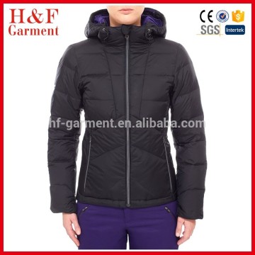Goose down filled winter jacket for female quilted jacket cold weather