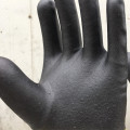 Guantes de forro de pegamento de PVC de dos colores