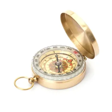 Outdoor Brass Compass Multifunctional Antique Compass