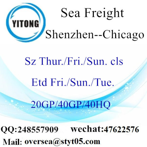 Shenzhen Port Sea Freight Verzending naar Chicago