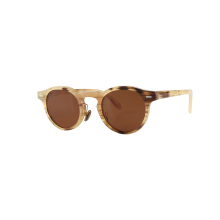Brown and Black Yak Horn Sunglasses