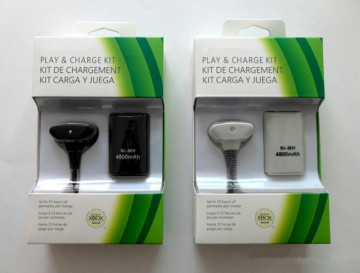 for XBOX 360 4800mAh Battery Pack & Chargeable Cable