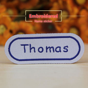 FREE SHIPPING Name Stickers For Clothes Water Proof Decals Washable Name Tags Children Stickers Embroidery Labels