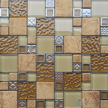 Fallow Magic French Pattern Glass Ceramic Mosaic Tile