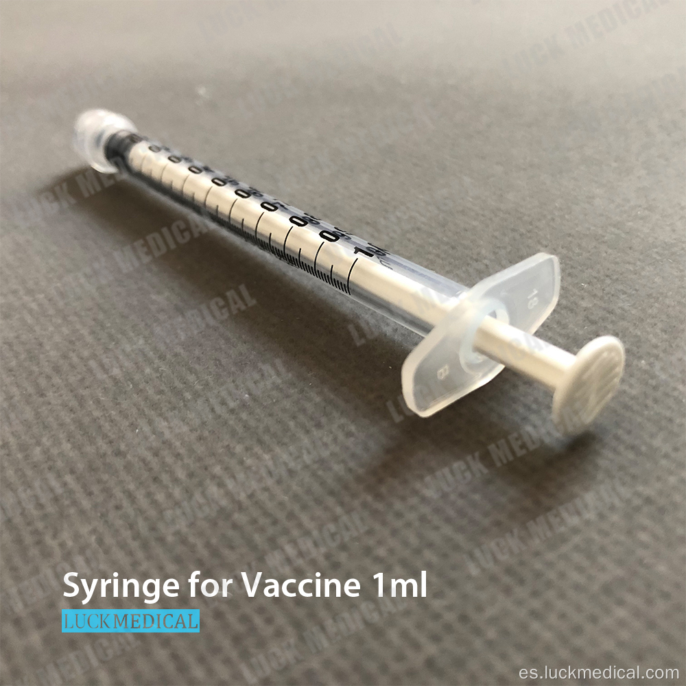 Jeringa de plástico para vacuna 1 ml