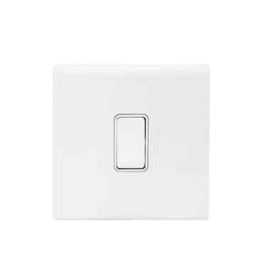 16AX250V 1Gang 1Way Switch White light switch botton