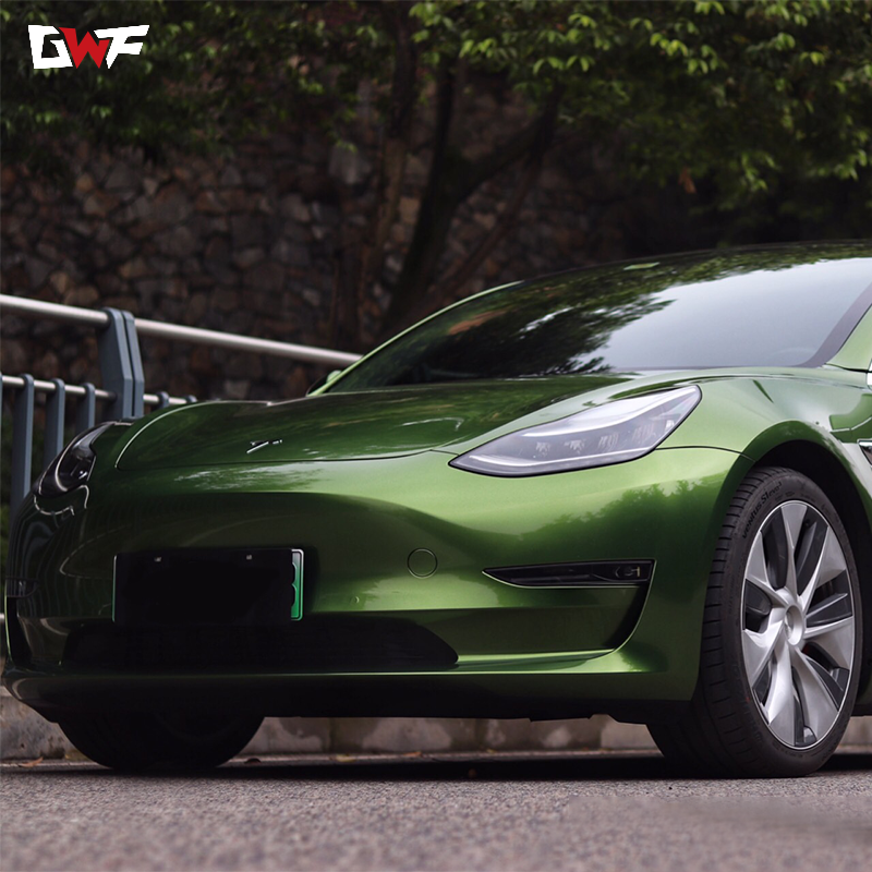 Envoltura de vinilo verde metálico