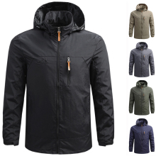 Custom Logo Waterproof Softshell Windbreaker Jacket for Men