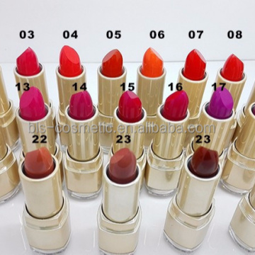 Lápiz labial Golden Lips Su nombre Lápiz labial mate OEM