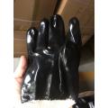 Black PVC Baumwollverzögerung mit glatten Handschuhen