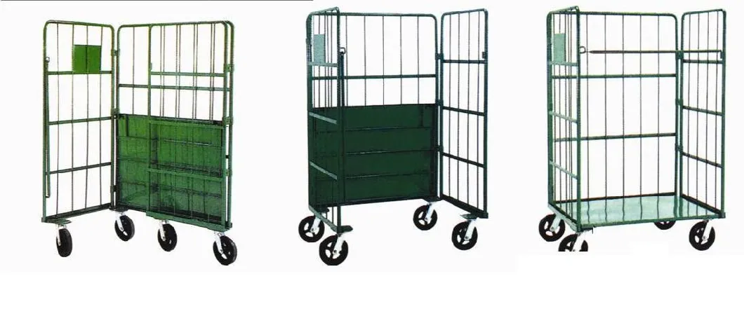 Warehouse Storage Folding Galvanized Heavy Duty Roll Container