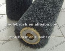 abrasive nylon stapled set rotary brush