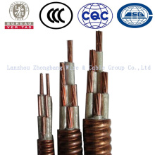 Cu Conductor Mineral Insulated Corrugated Copper Sheath LSZH Cable