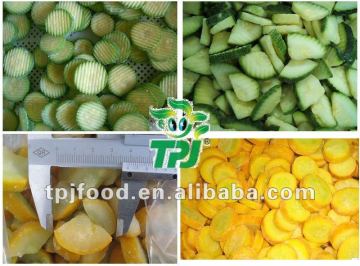 Chinese frozen Sliced yellow zucchini