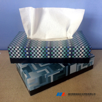 Soft and white 2 ply virgin facial tissue