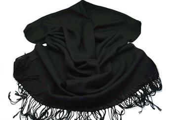 Worsted Pure Wool Solid Color Wool Shawl