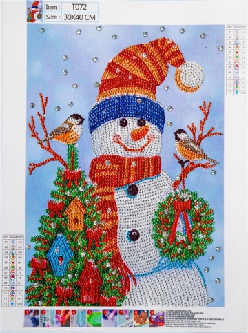 Snowman 5D Diamond Painting Embroidery Painting