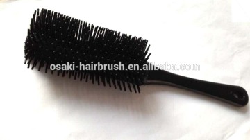 china supplier plastic salon detangling hair brush removable pad with high quality