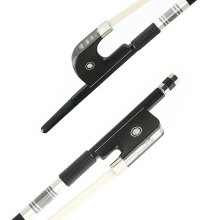 Professional Lightweight Viola Cello Round Bow Horse Hair Violin Bow - Carbon Fiber for Various Sizes