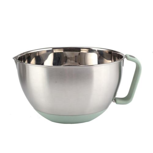U-shaped Spout Mixing Bowl with Silicone Handle